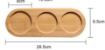 Picture of Bamboo tray for three jars