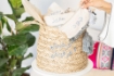 Picture of Gergean Straw Basket Silver