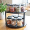 Picture of Rotary Stand 18 Jars 200 ml Set - Black